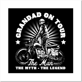 Granddad Biker Design Posters and Art